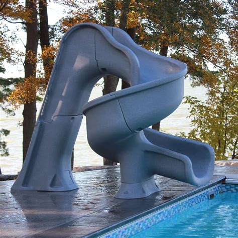 Tsunami Swimming Pool Slide - Deck Mounted - Practice Sports | Swimming ...