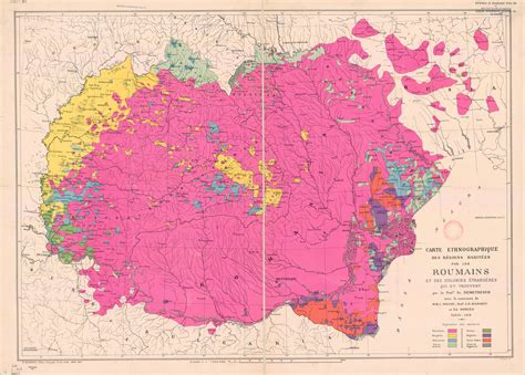 Romania reflected in ethnic maps - Pangea