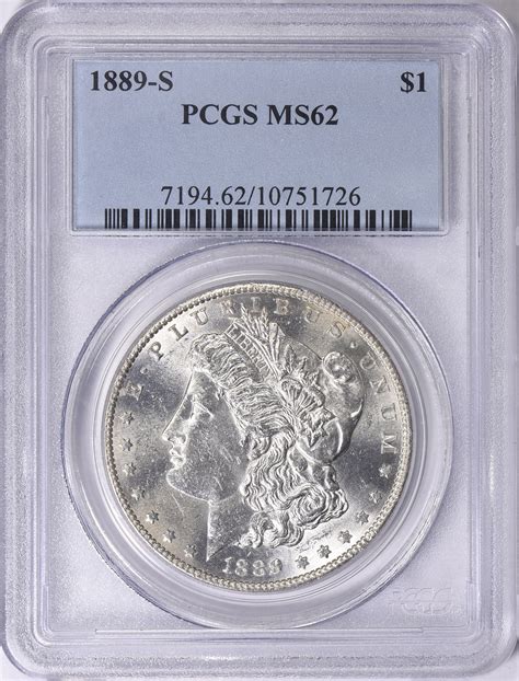 1889-S Morgan Silver Dollar PCGS MS-62 (Item 1724908 ...