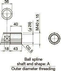 DSP40 2508｜Ball Screw｜Product Information｜THK Official Web Site [Singapore]
