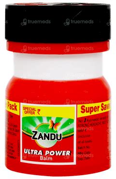 Zandu Ultra Power Balm 25 Ml - Uses, Side Effects, Dosage, Price | Truemeds