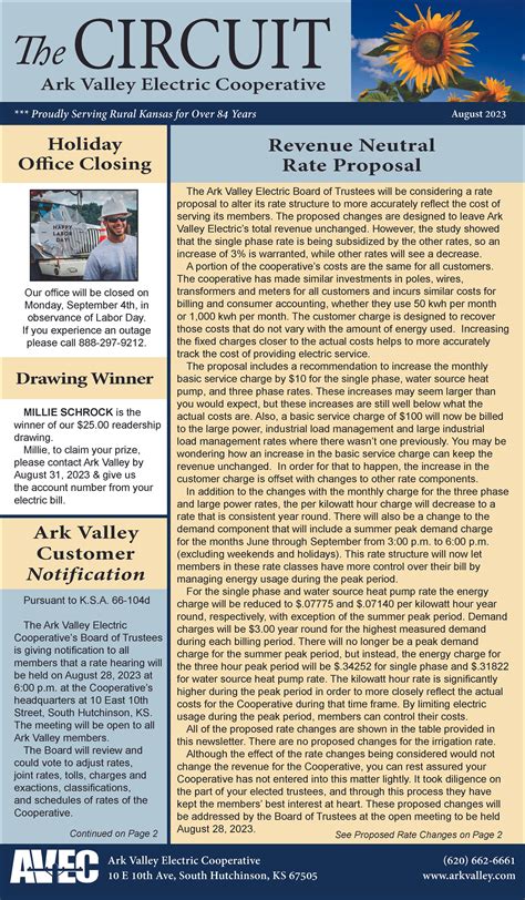 Current Newsletter — Ark Valley Electric CoOp