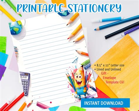 School Stationery Free Printable 的图像结果