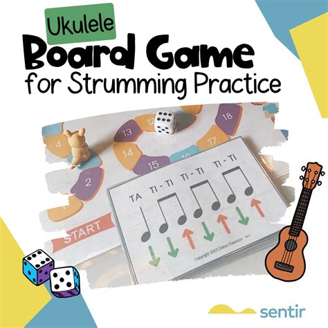 Ukulele Strumming Patterns Board Game | 30+ Rhythms for Music Centers ...