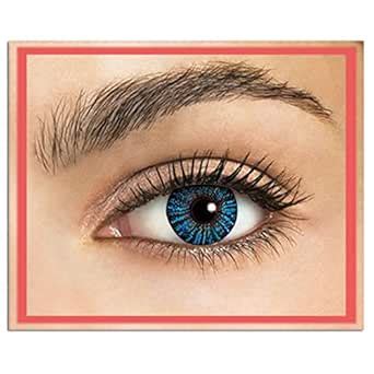 Buy Soft Eye Blue Zero Power Color Contact Lens Dailies (2 Lens/Box ...