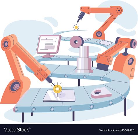 Manufacturing Process Vector Image 的图像结果