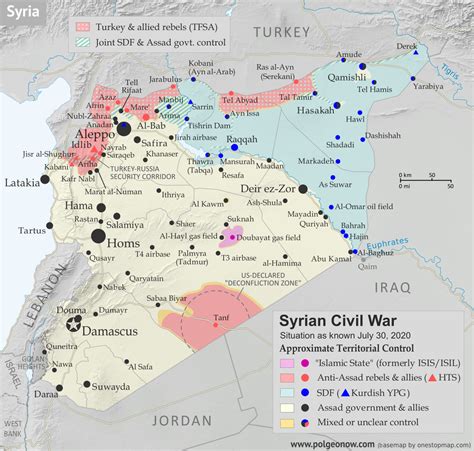 Syria Area Map
