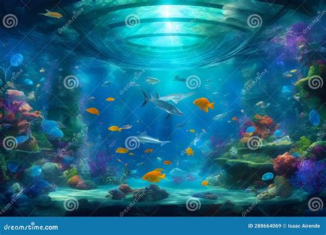 Image Reveals an Aquarium Teeming with Fantasy Future Holographic Fish ...