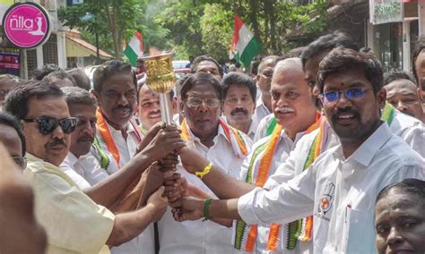 இளைஞர் காங்கிரசார் ஜோதி ஏந்தி பேரணி | Youth Congress torch bearer rally