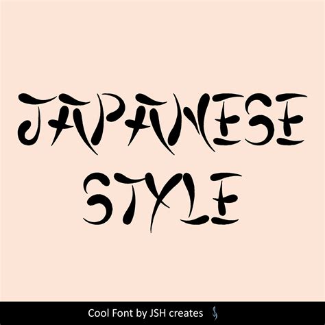 Japanese Style Font