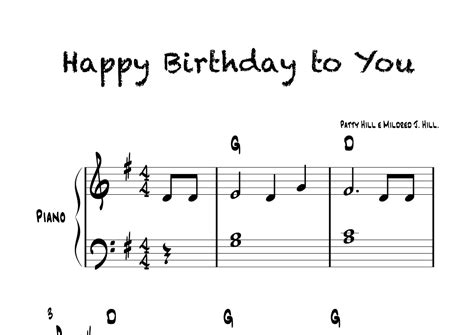 Happy Birthday To You - Easy Piano With Chords Symbols (arr. Glauco ...
