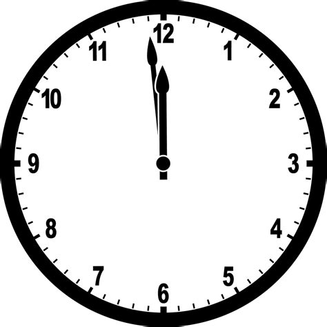 Clock 11:59 | ClipArt ETC