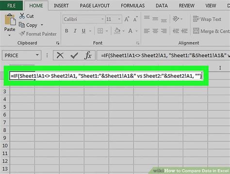 How to Compare Data in Excel Cells 的图像结果