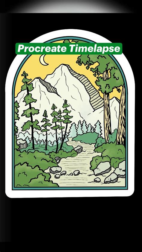 Procreate Landscape Tutorial Mountains 的图像结果