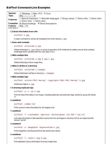 Image result for Exiftool Examples