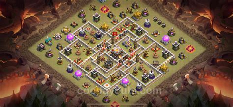 Best War Base TH11 with Link, Anti Air / Electro Dragon 2023 - Town ...