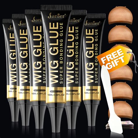 Janier Waterproof Lace Front Wig Glue - Strong Hold Adhesive (2.0fl oz ...