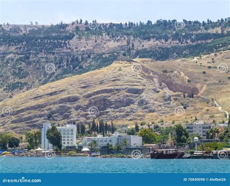 Tiberias - City on the Hill on the Shore of the Sea of Galilee, Israel ...