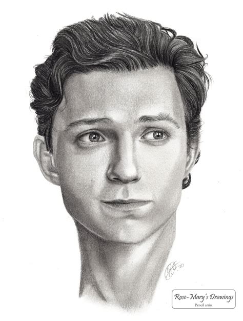 Hi everyone, what do you think of my drawing of Tom Holland? 😊 : r ...