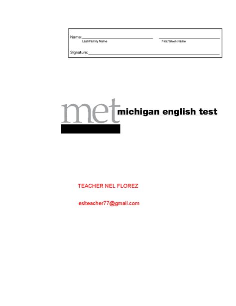 251685182 Michigan English Test - met michigan english test ...