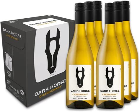 Dark Horse Chardonnay, Californian White Wine 6 x 750ml