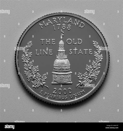 Maryland State quarter 2000 Stock Photo - Alamy