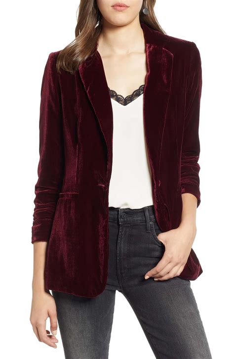 Halogen® Velvet Blazer | Nordstrom | Fashion, Velvet blazer, Coats for ...