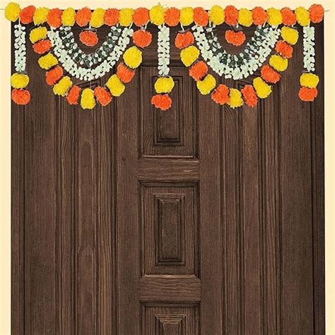 YFXOHAR Torans For Entrance Door Artificial Marigold Flower Toran For ...