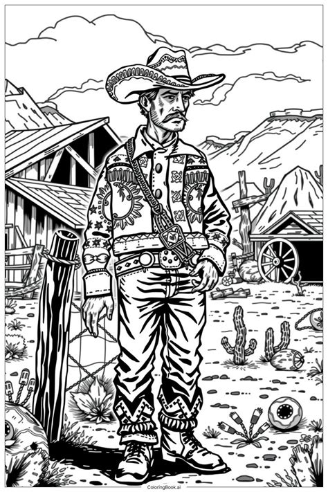 Punchy Western Coloring Pages