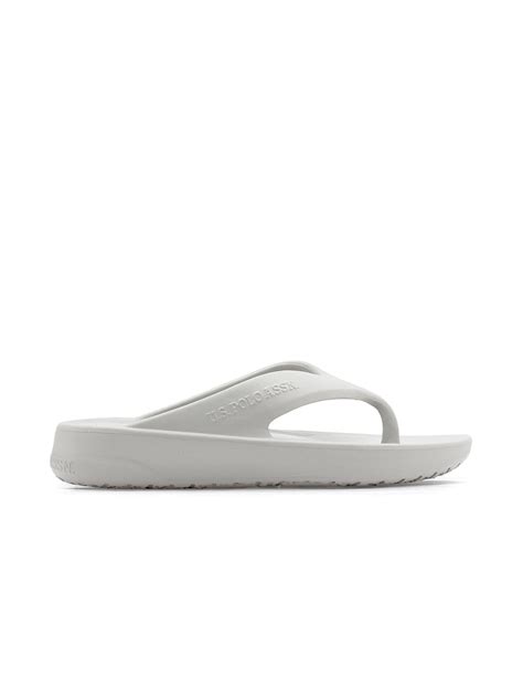Buy Men Men Axel 2.0 Solid Flip Flop Grey|U.S. Polo Assn. India