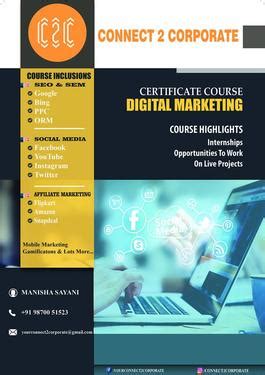 Digital Marketing Certificate Course - Media And Mass Communication ...