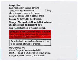 Tamsec 04 Capsule 10 - Uses, Side Effects, Dosage, Price | Truemeds