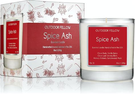 Outdoor Fellow + Spice Ash Luxury Fall Highly Scented Candle for Home