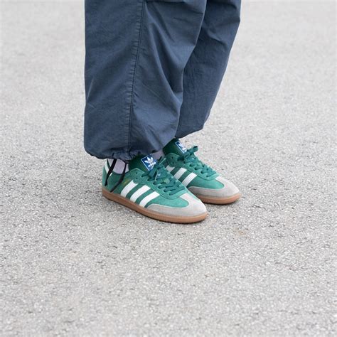 Adidas Samba Chalk Green / Footwear White / Gum sneaker Adidas Green ...
