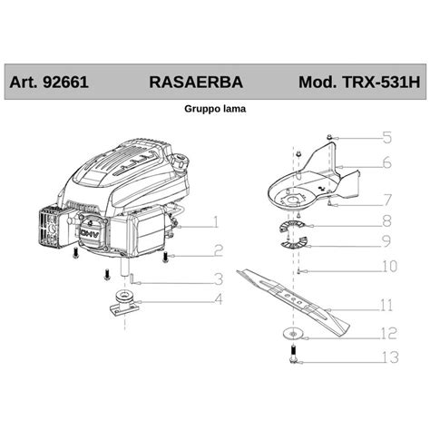 Ricambi Ama per Rasaerba a Scoppio a Trazione TRX 531H
