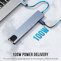 Artek SB C Hub, 8 in 1 Portable Space Aluminum Type C Hub Multiport ...