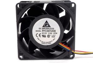 Electronic Spices Delta PFC0812DE 8038 12v 3.30a carrying cooling fan ...