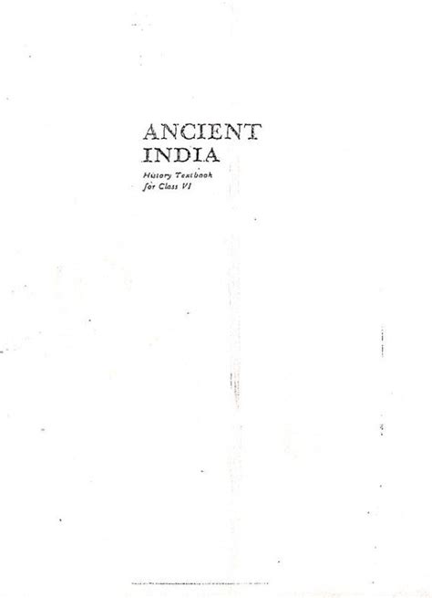 OLD NCERT History Class 6 Ancient India – Book and Notes