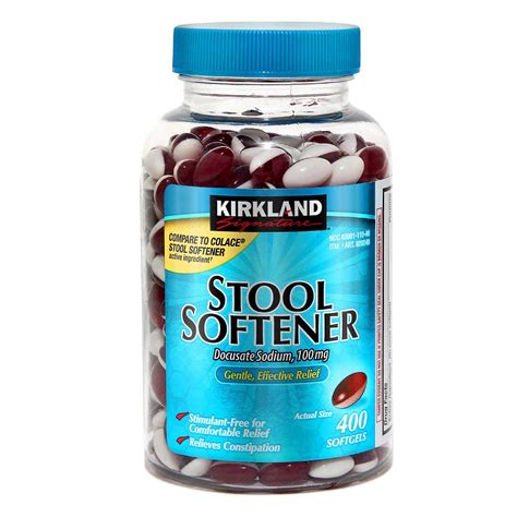 Buy Compare Stool Softener to Colace! - Kirkland Signature Stool ...