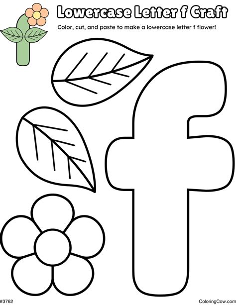 Lowercase Letter f Flower Craft - Lowercase Letter J Craft