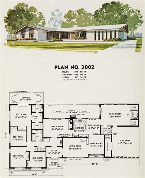 The most popular 1970s house plans: Ranch, contemporary, split levels ...