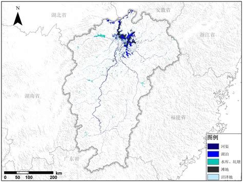 江西省水域资源空间分布产品-水域资源类数据-地理国情监测云平台