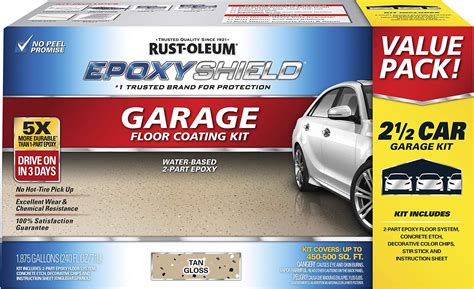 Rust-Oleum 292514 EpoxyShield Premium Floor Coating Kit, Clear - Amazon.com