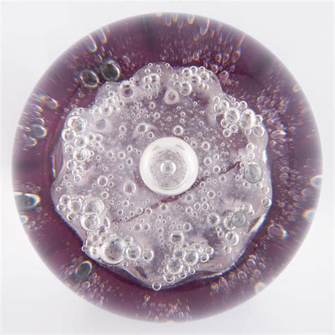 A Selkirk Glass Peter Holmes Limited Edition Mirage Paperweight 1984