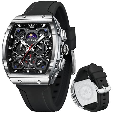 Buy OLEVS Watch for Men Sport Large Waterproof Multifunction Casual ...