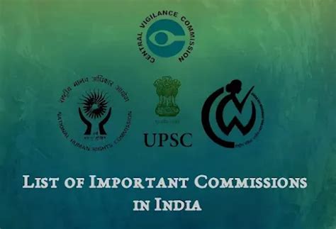 List of Important Commissions in India