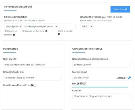 Image result for Installer WordPress Sur O2switch