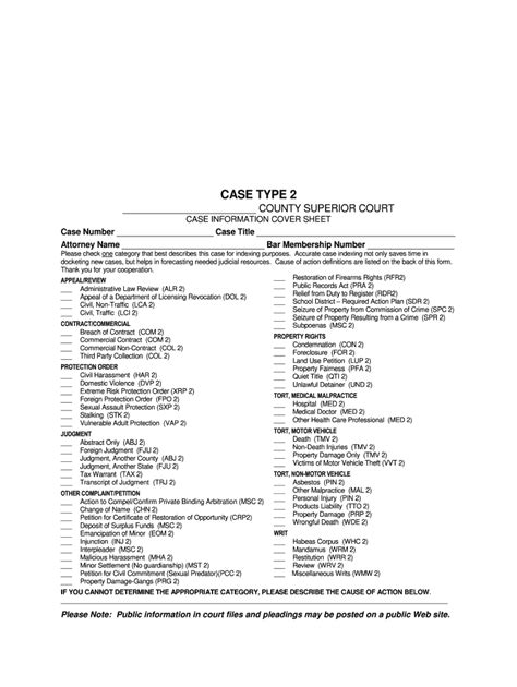2014 Form WA Case Type 2 Fill Online, Printable, Fillable, Blank ...