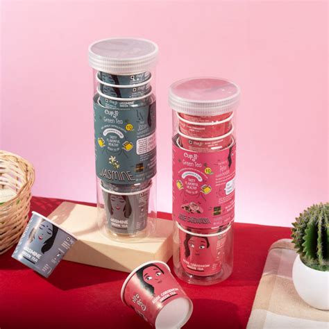 Green Tea 2 Flavour Combo | Pack of 20 • 210 ml Each – Cup-ji