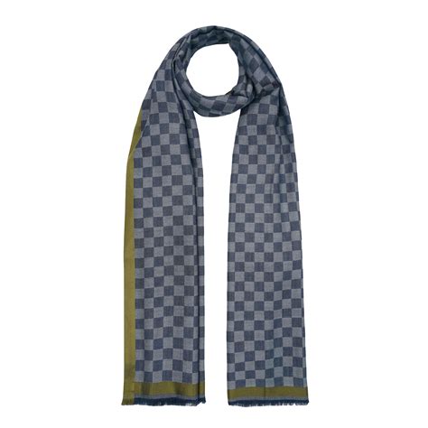 CHECK WOOL STOLE WITH SILK BORDER – Kalamkani